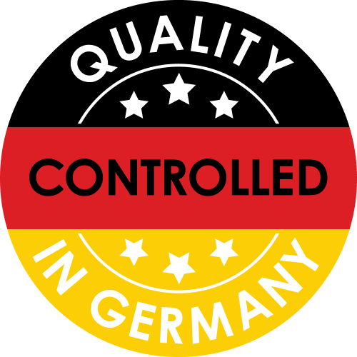 Siegel Quality controlled in Germany